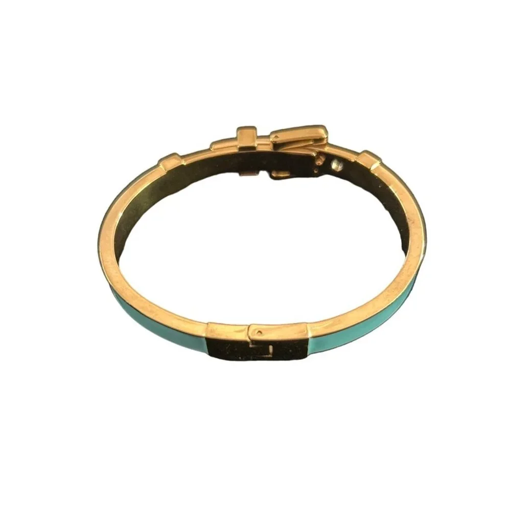 Michael Kors Turquoise & Gold Plated Enamel Bracelet - Picture 3 of 5